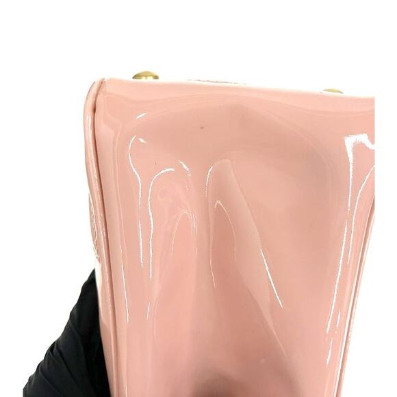 CHANEL Pink Patent Triple CC Tote Bag A-A17030 - Picture 11 of 12